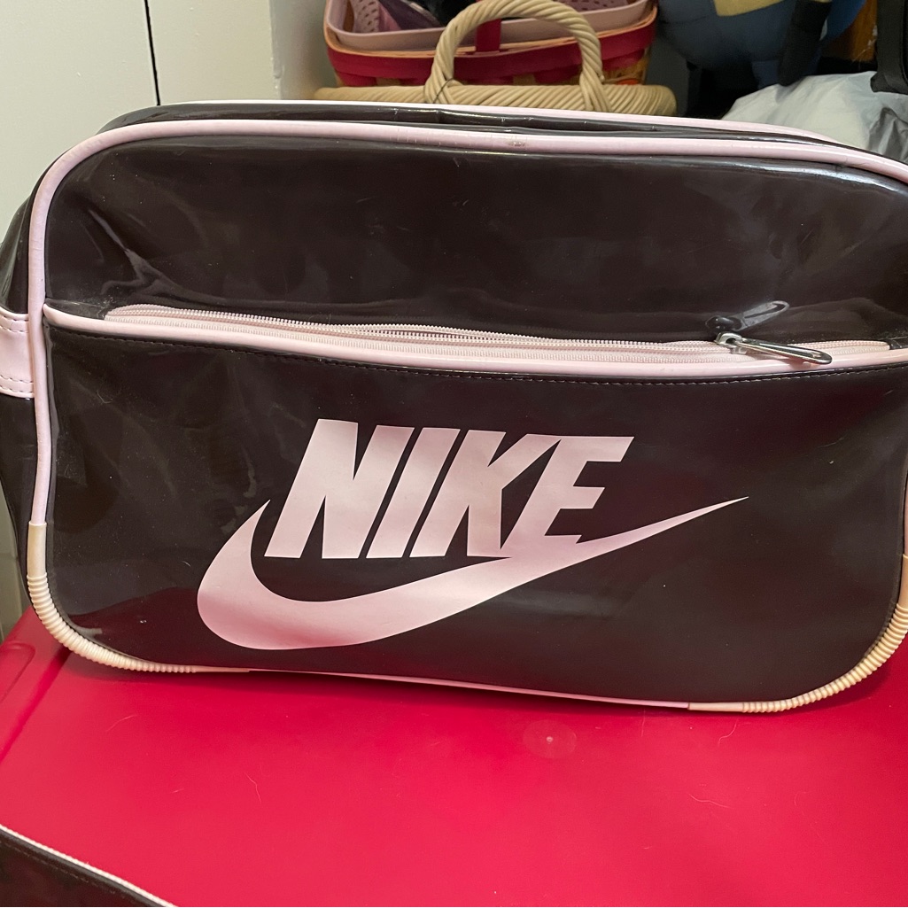 Nike Brown And Light Pink Logo Bag